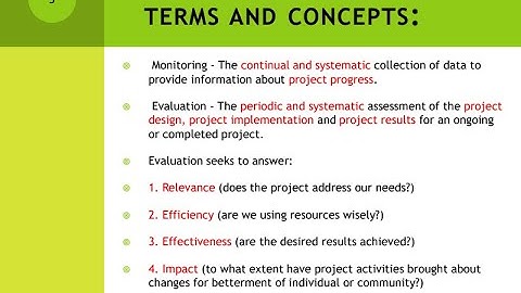 Introduction to Monitoring and Evaluation Course