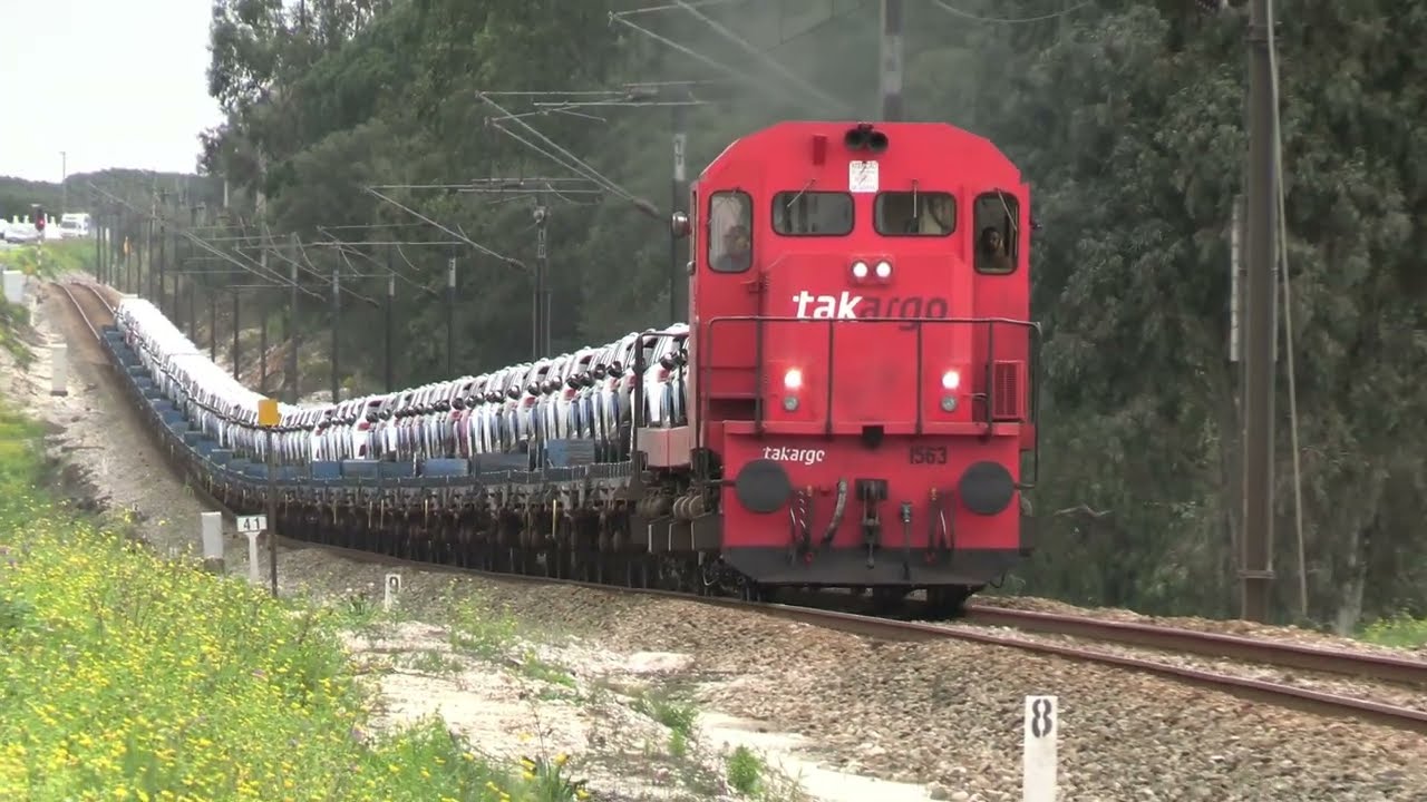 Comboios Auto-Europa com as Takargo MLW 1550 ainda com as cores antigas - 2023 e 2024