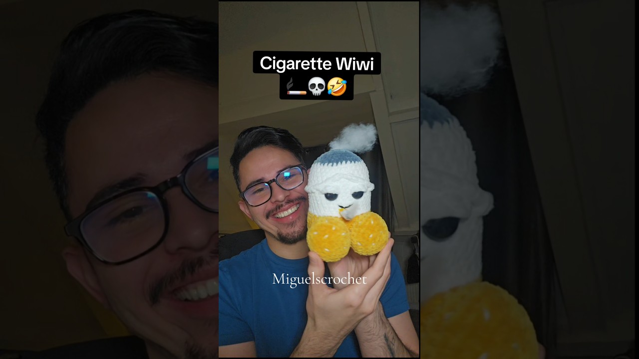 Don’t worry, it’s all for show😂this Wiwi is smoke-free! 🚭🧶