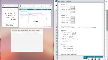 Hypothesis Test Two Population Means Example Using Statcrunch Example 2
