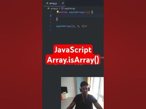 JavaScript Array.isArray() | проверка на массив - YouTube