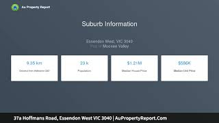 37a Hoffmans Road, Essendon West VIC 3040 | AuPropertyReport.Com
