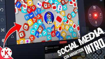 Social Media icons Logo Reveals YouTube Intro in Kinemaster Tutorial || Asik Ahmed official