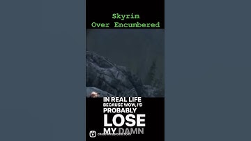Skyrim Over Encumbered #skyrim #shorts