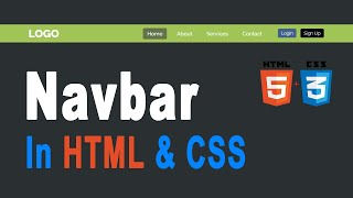 How To Make Navigation Bar Using Flexbox | HTML & CSS Tutorial