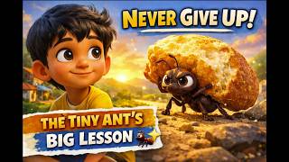 The Tiny Ant Who Never Gave Up | Inspirational Story for Kids | Moral Story About Hard Work