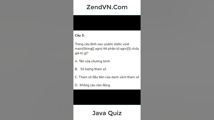 Bài tập trắc nghiệm java có đáp án năm 2024