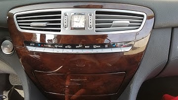 How to Remove Navigation / CD Changer / Command unit from Mercedes CL550 2008  for Repair.