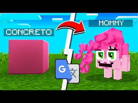 Criei OS BLOCOS do POPPY PLAYTIME que o GOOGLE TRADUTOR mandou no MINECRAFT...
