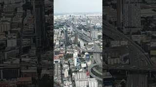 Birds Eye View of Bangkok City from Baiyok Sky Hotel