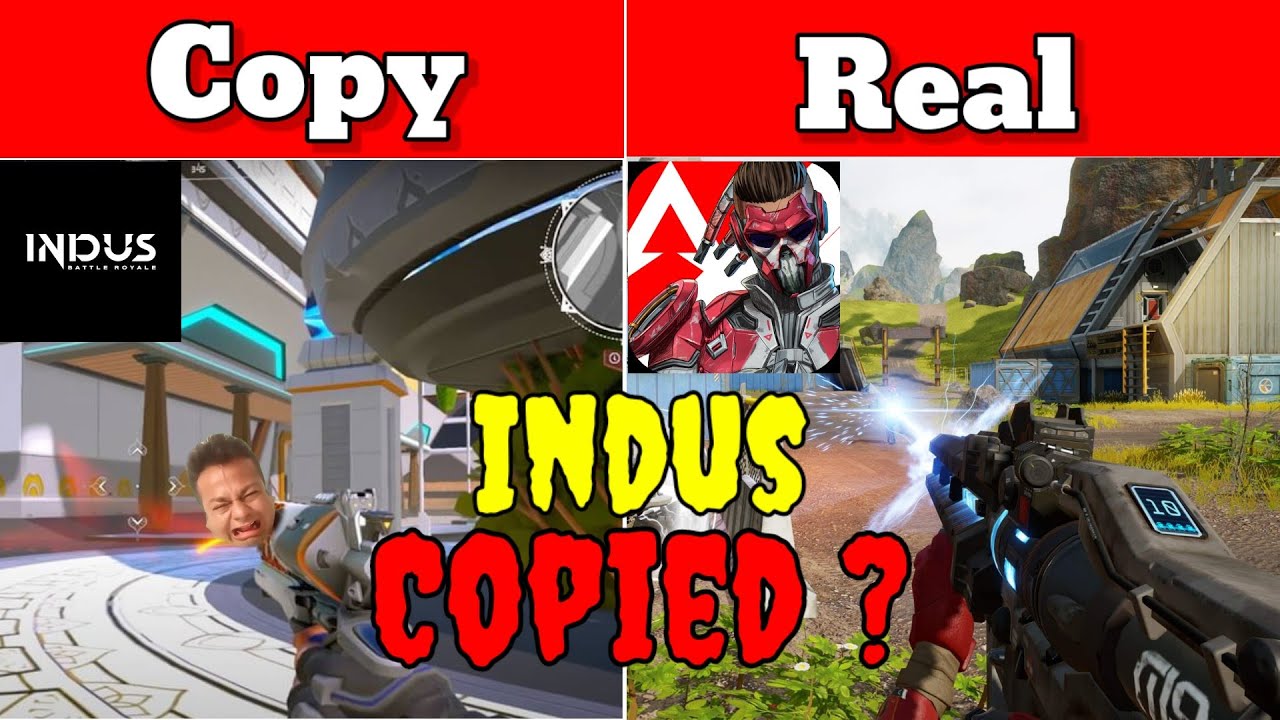 INDUS Game is Copy of Apex legends 😂 | Apex legends vs indus | Indus battle royale game 