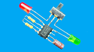 How to Make Right and Left Signal Circuit Using NE555 IC.