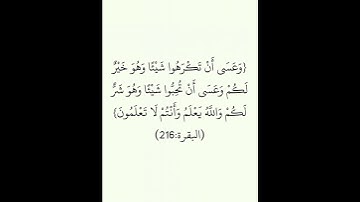 سورة البقرة - الآية 216 (وعسى أن تكرهوا شيئاً وهو خير لكم) - للقارئ محمد هشام