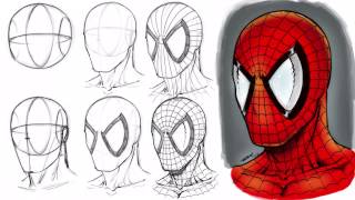 draw step marvel spiderman spider mask drawing comic characters comics tutorial sketch robertmarzullo drawings deviantart easy head steps face simple