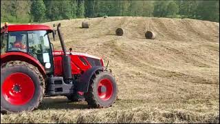 Zetor Crystal 170 hd mit Vicon 5216 am Pressen