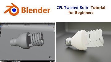 how to model a CFL Twisted Bulb using blender tutorial beginner