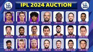 IPL 2024 Mini Auction Highlights | IPL Auction Live | Mitchell Starc, Pat Cummins, Shardul Thakur
