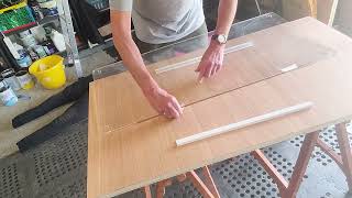 Building an Outdoor Changeable Sign and how to apply a 2mm plastic screen