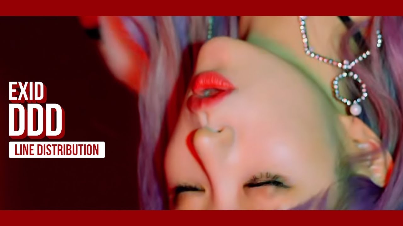 EXID - DDD ??? Line Distribution (Color Coded) | 이엑스아이디 - 덜덜덜
