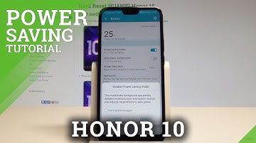 How to Battery Saver on Honor 10 - Power Saving Mode |HardReset.Info