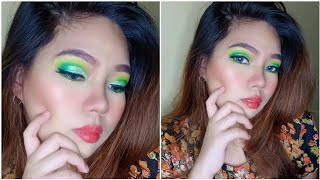 Green Eye make-up tutorial || Color board Beauty Glazed Palette