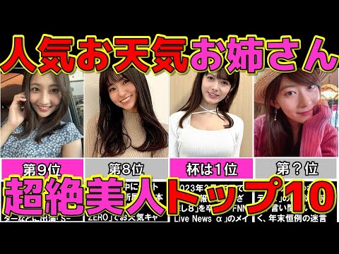 女子アナより可愛い! ぶっちぎり可愛いお天気キャスターランキングTOP10 【めざましテレビ】