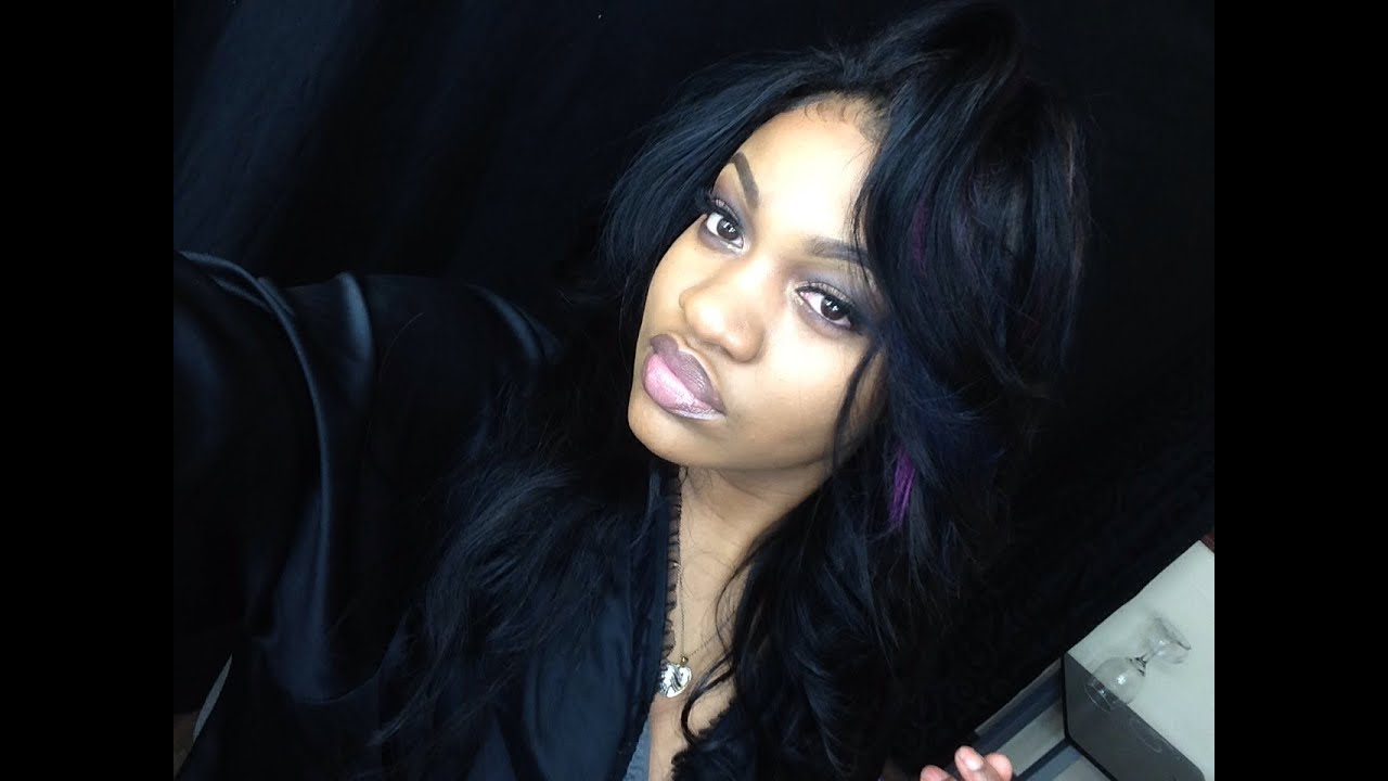 Flip Over Quick Weave Ft Genesis Virgin Hair Colored Highlights