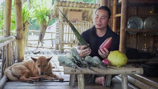 Rustic Meal on the River, Bamboo Shoots and Wild Fruits: Survival Alone | EP.498