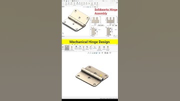 How to Make Hinge in Solidworks #hingetools #solidworks #mechanism