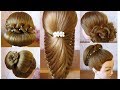 5 coiffures soirée / mariage / pour les fêtes / Noël 🌟 Tuto coiffures cheveux long 🌟 facile à faire