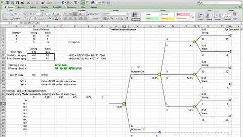 A Business Strategy Example with Decision Trees in Excel