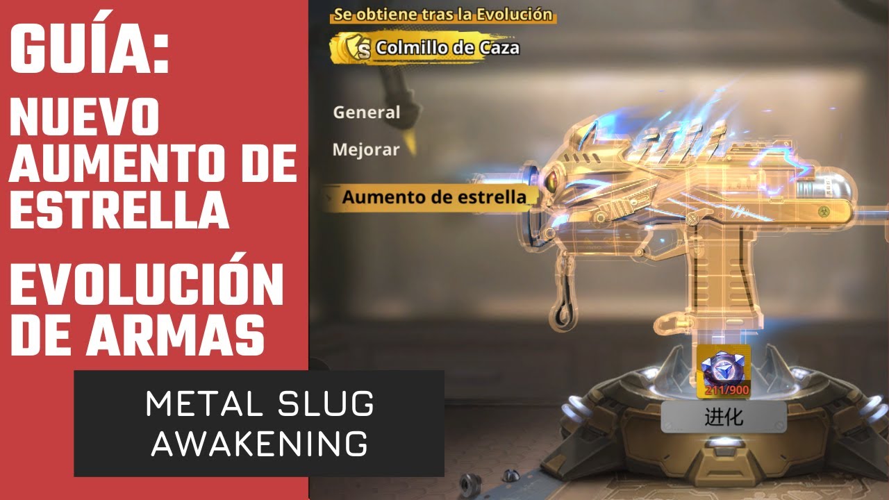 EVOLUCIÓN Y NUEVO ASCENSO DE ARMAS 🧬 Atentos al comentario fijado del vídeo 💥 Metal Slug Awakening