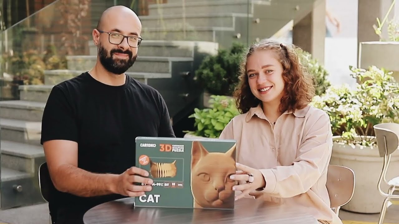 CAT Cartonic 3D cardboard puzzle 