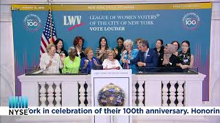 THE LEAGUE OF WOMEN VOTERS RINGS THE CLOSING BELL®