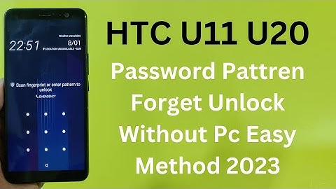 Htc U11 U20 Hard Reset Forget Password Pattren Unlock Without Pc | U Utra Latest All Models