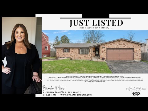3606 Halsted Blvd, Steger, IL home video tour