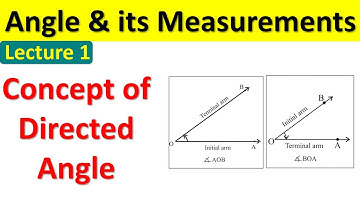 Angle and its Measurement#Directed angle#Lecture1#11th STD Mathematics