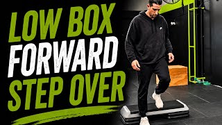 Low Box Forward Step-Over – Build Single-Leg Strength and Control