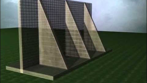 Counterfort Retaining Wall