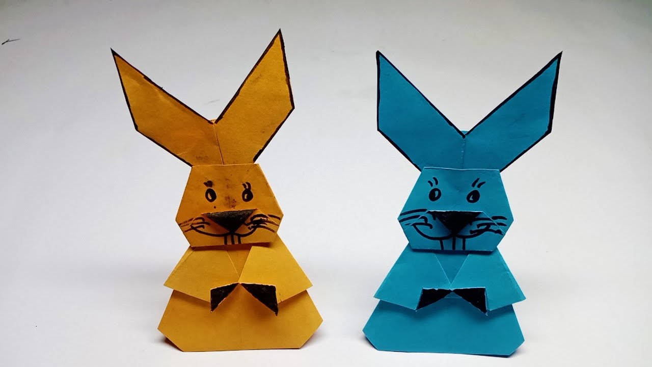 Origami Paper Rabbit | How to Make Bunny Step by Step Paper Rabbit ...