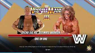 WWE 2K24 Sycho Sid vs The Ultimate Warrior thumbnail