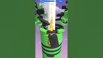 Stack ball 155 level gameplay#viral #trending #foeyoupage #stackball