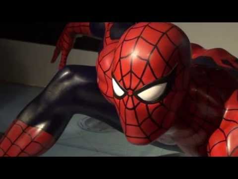 marvel-comic-book-superheroes-at-madame-tussauds-london-(hd)-spiderman,-iron-man,-hulk.