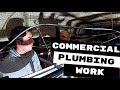 PLUMBING APPRENTICES FIRST LARGE COMMERCIAL PLUMBING JOB