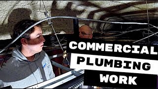 PLUMBING APPRENTICES FIRST LARGE COMMERCIAL PLUMBING JOB