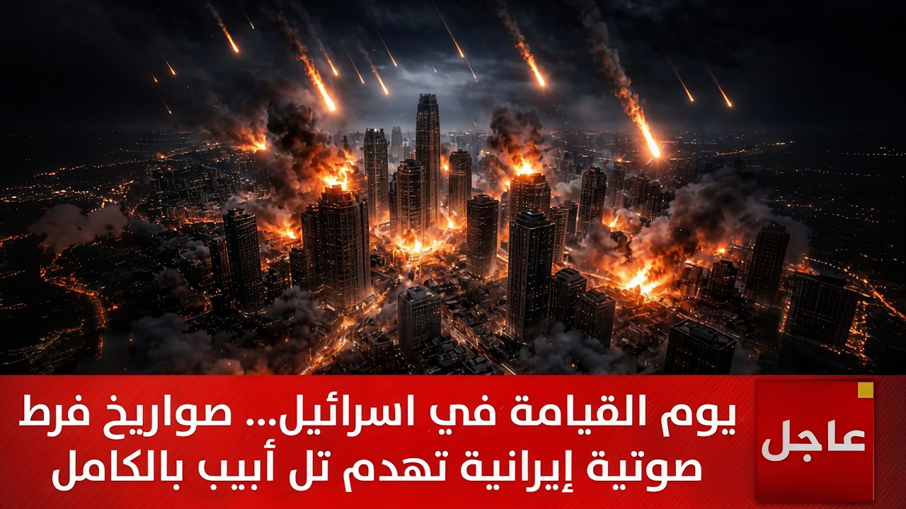 🔴  الآن مباشرة | آلاف الصواريخ الإيرانية تمطر تل ابيب و تـ ـحرق أكبر المنشئات الاسرائيلية