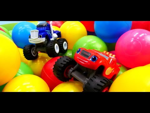 O carro de controle remoto Blaze precisa de ajuda! Vídeo infantil com Hot Wheels Monster Truck