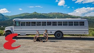 This Couple Turned an Old School Bus Into a Tiny Home