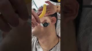 Relaxing shave face message 😱 #asmr #skincare #skincare #shortvideo #ytshorts #asmrsounds#asmrvideo