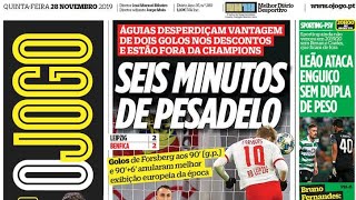 Capas de jornais 28-11-19
